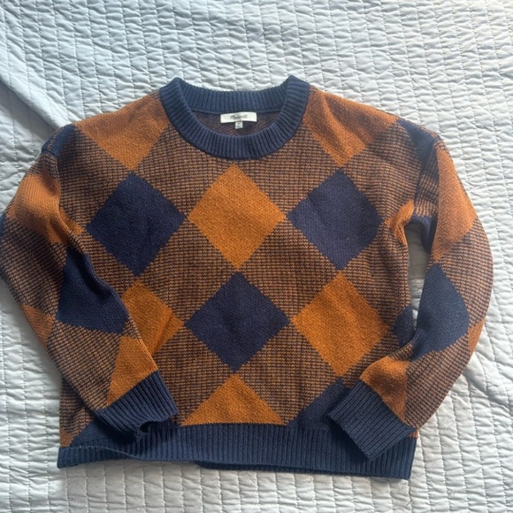 Madewell checkered sweater